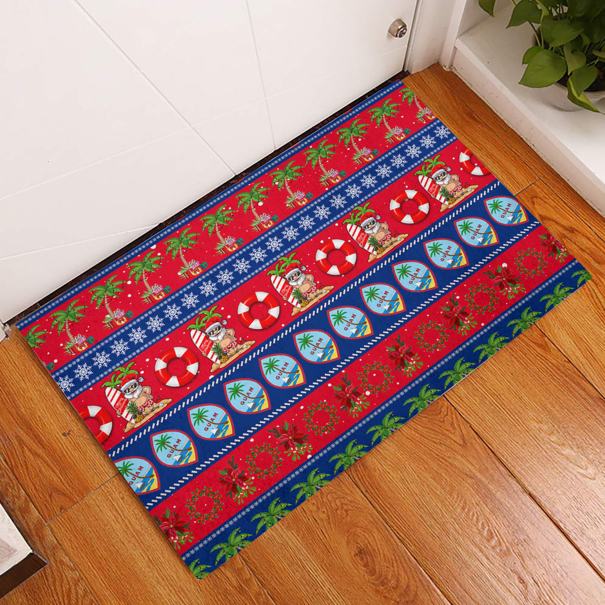 Guam Christmas Rubber Doormat Felis Pasgua - Wonder Print Shop