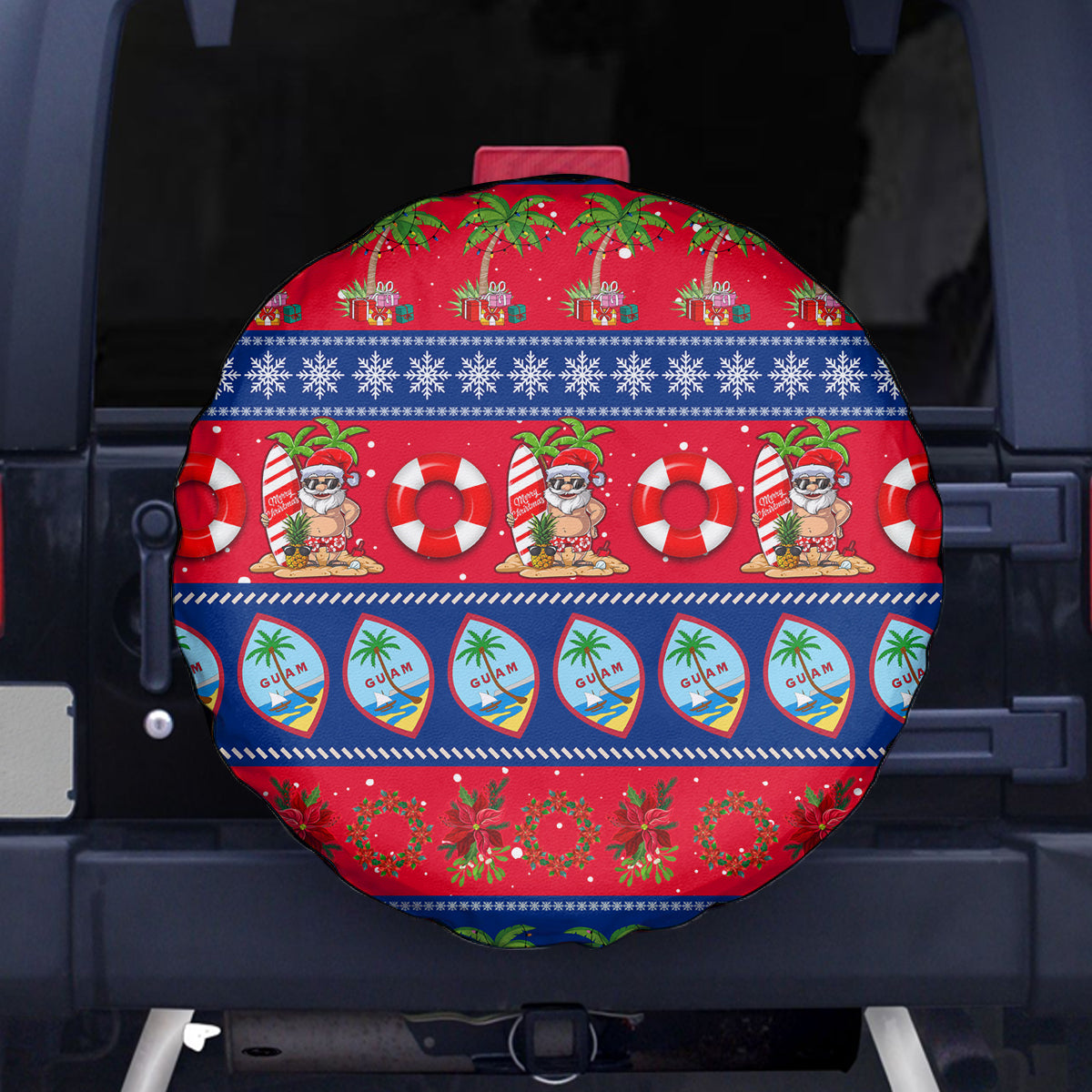 Guam Christmas Spare Tire Cover Felis Pasgua - Wonder Print Shop
