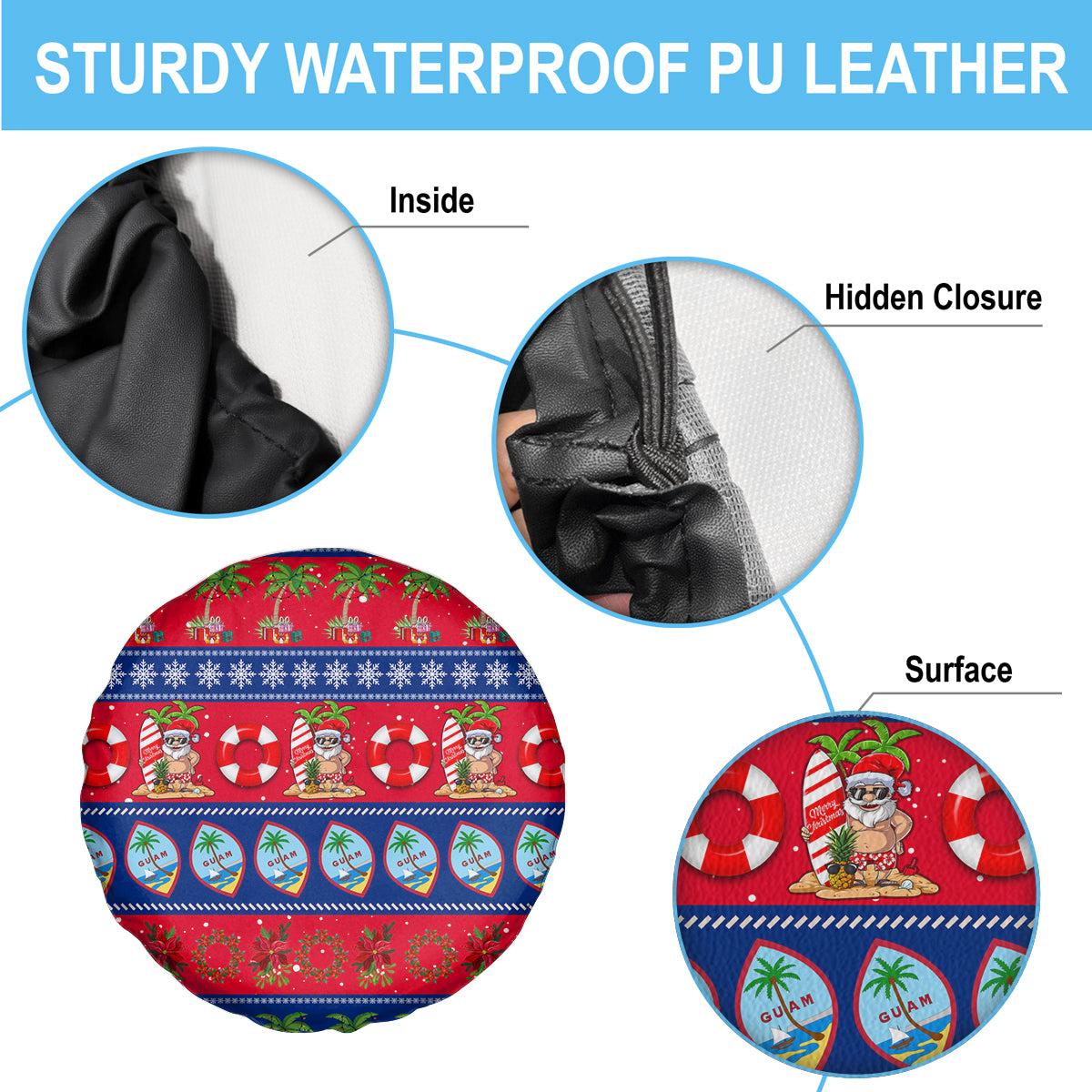 Guam Christmas Spare Tire Cover Felis Pasgua - Wonder Print Shop