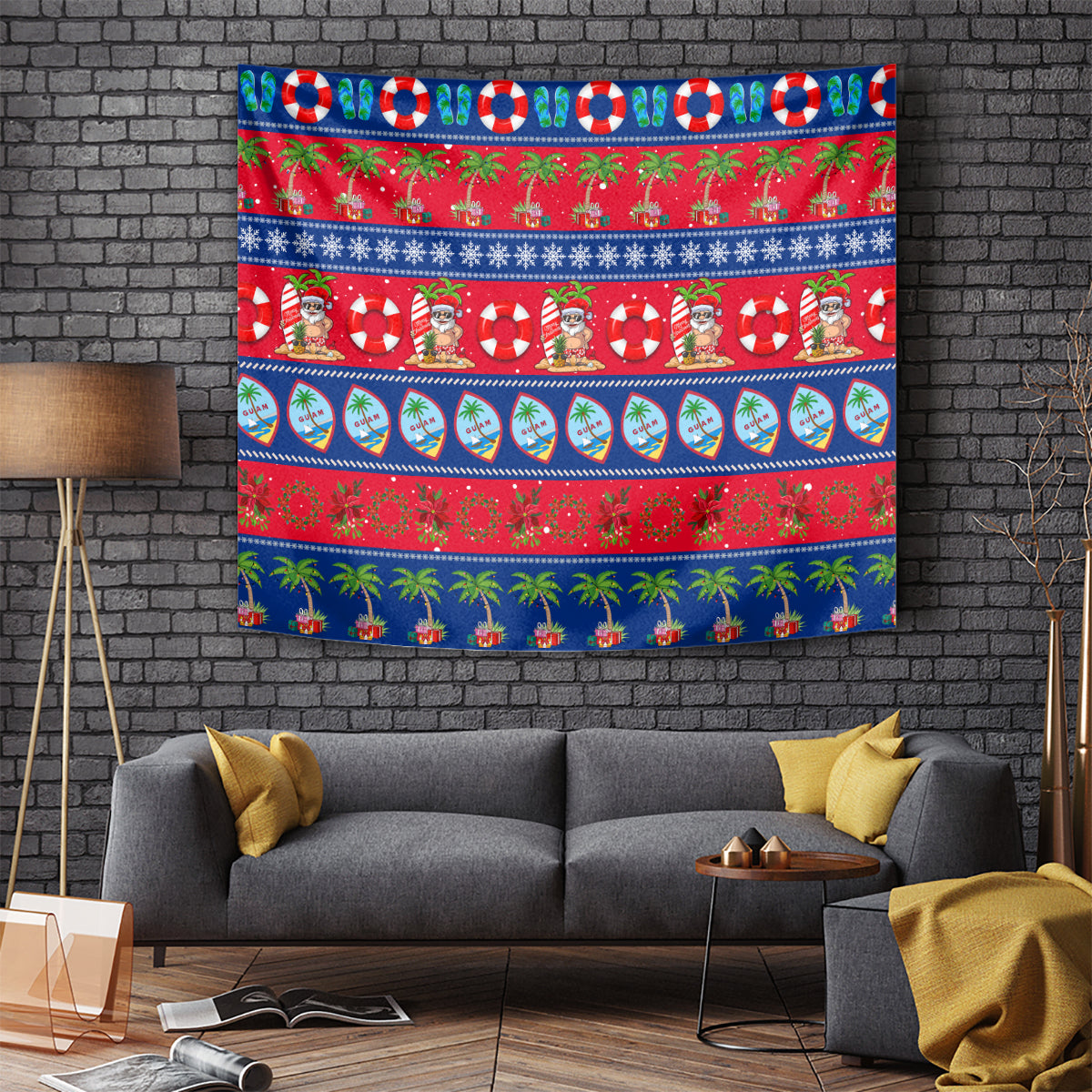 Guam Christmas Tapestry Felis Pasgua - Wonder Print Shop
