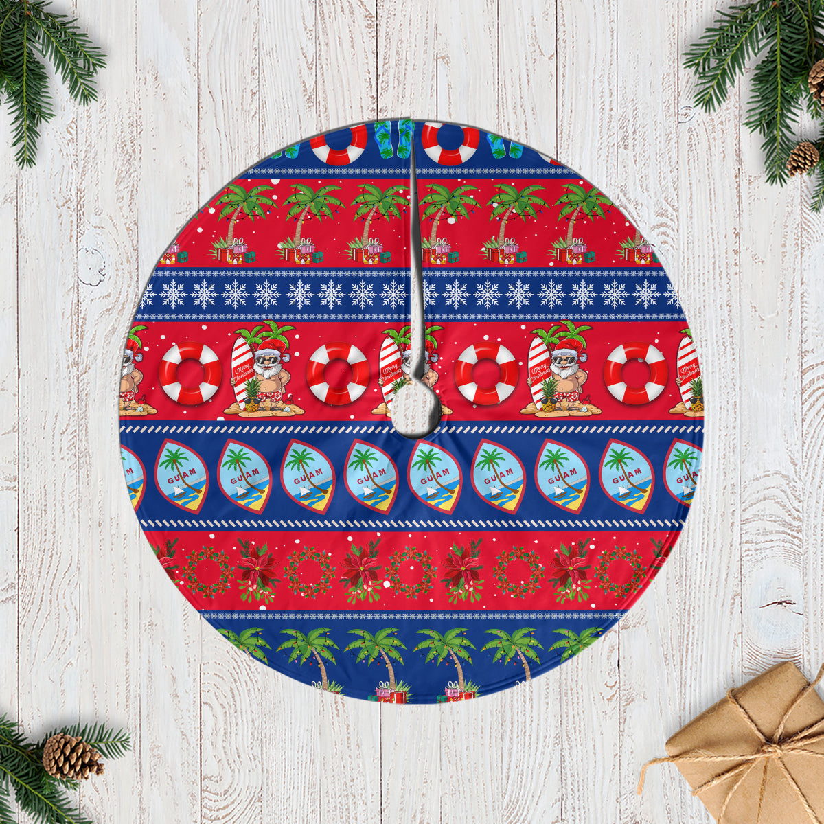 Guam Christmas Tree Skirt Felis Pasgua - Wonder Print Shop