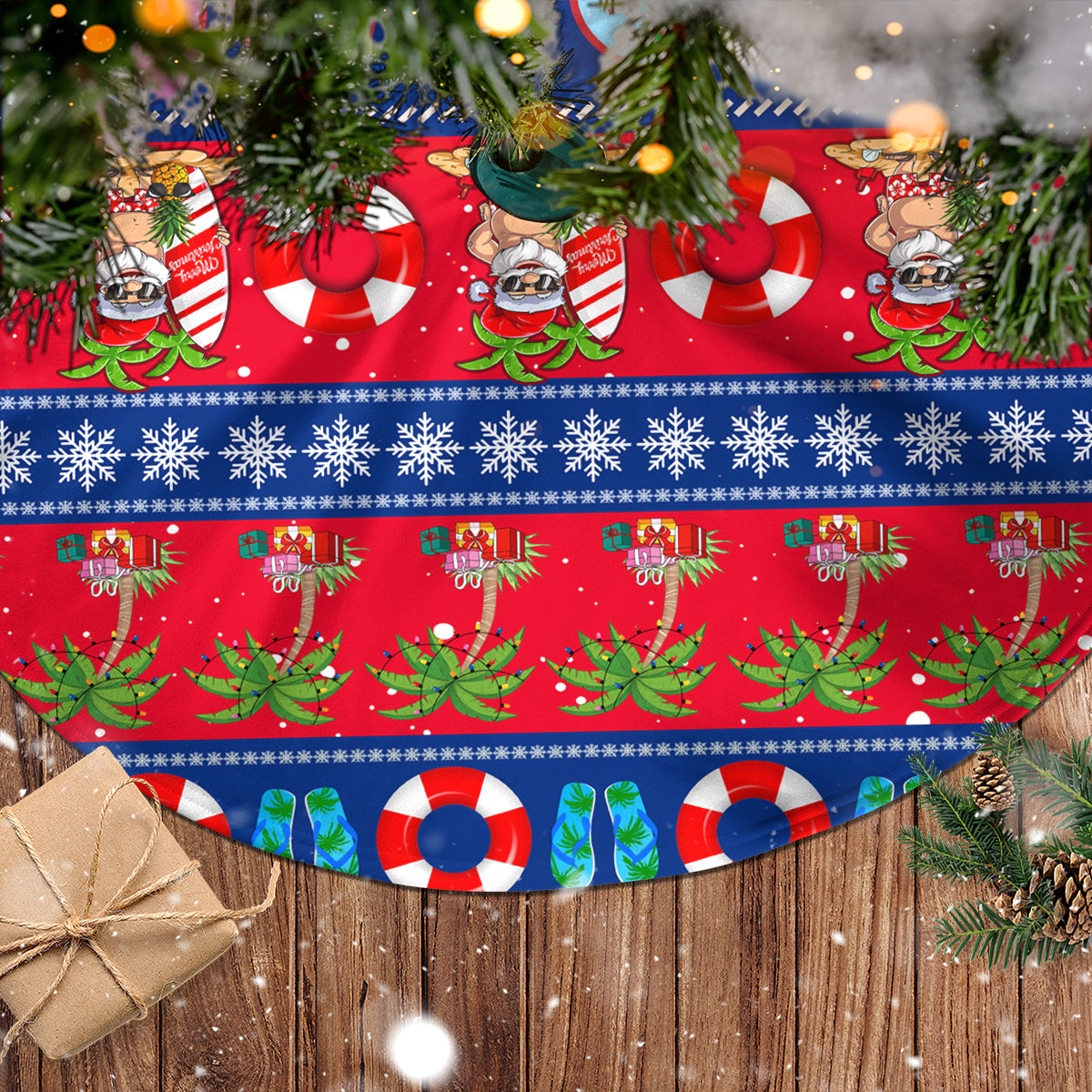Guam Christmas Tree Skirt Felis Pasgua - Wonder Print Shop