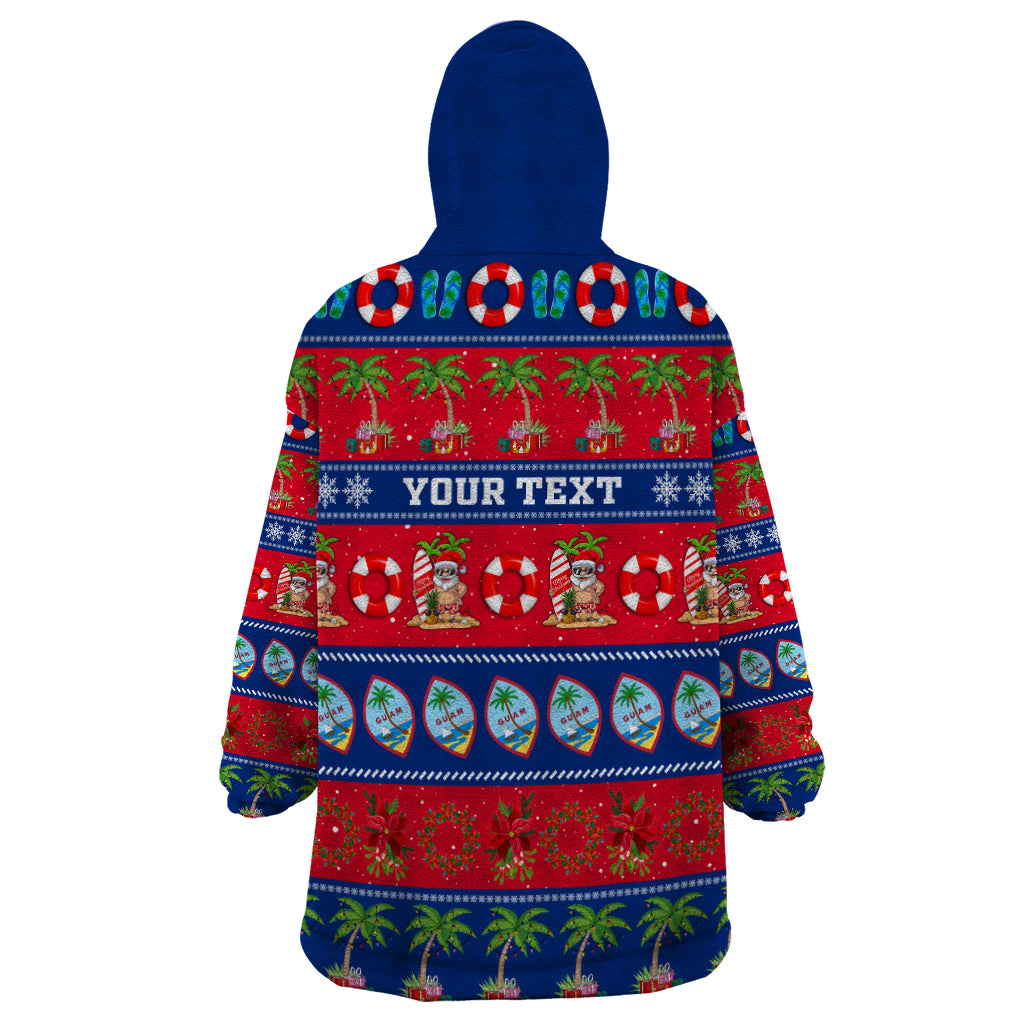 Personalised Guam Christmas Wearable Blanket Hoodie Felis Pasgua - Wonder Print Shop