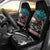 Personalised New Zealand Waka Car Seat Cover Aotearoa Maori Silver Fern Pattern - Wonder Print Shop