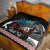Personalised New Zealand Waka Quilt Aotearoa Maori Silver Fern Pattern - Wonder Print Shop