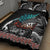 Personalised New Zealand Waka Quilt Bed Set Aotearoa Maori Silver Fern Pattern - Wonder Print Shop