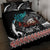 Personalised New Zealand Waka Quilt Bed Set Aotearoa Maori Silver Fern Pattern - Wonder Print Shop