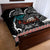 Personalised New Zealand Waka Quilt Bed Set Aotearoa Maori Silver Fern Pattern - Wonder Print Shop