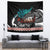 Personalised New Zealand Waka Tapestry Aotearoa Maori Silver Fern Pattern - Wonder Print Shop