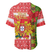 Portugal Christmas Baseball Jersey Barcelos Rooster Mix Azulejo Pattern - Feliz Natal - Wonder Print Shop