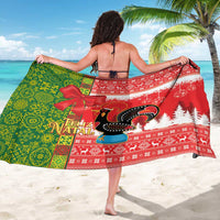 Portugal Christmas Sarong Barcelos Rooster Mix Azulejo Pattern - Feliz Natal - Wonder Print Shop