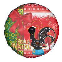 Portugal Christmas Spare Tire Cover Barcelos Rooster Mix Azulejo Pattern - Feliz Natal - Wonder Print Shop