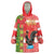 Portugal Christmas Wearable Blanket Hoodie Barcelos Rooster Mix Azulejo Pattern - Feliz Natal - Wonder Print Shop