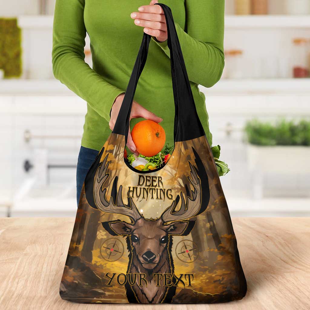 Personalised Deer Hunting Grocery Bag Forest Vibes