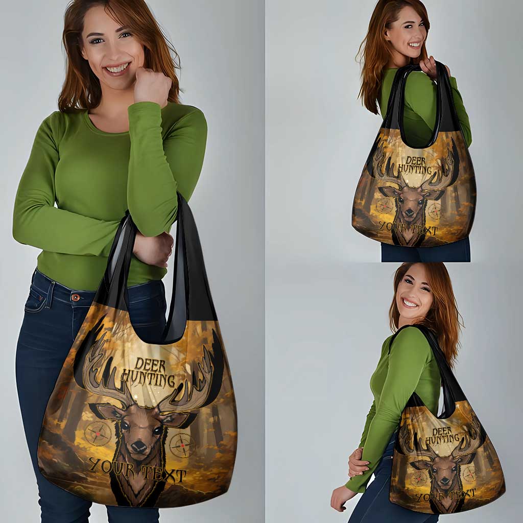 Personalised Deer Hunting Grocery Bag Forest Vibes