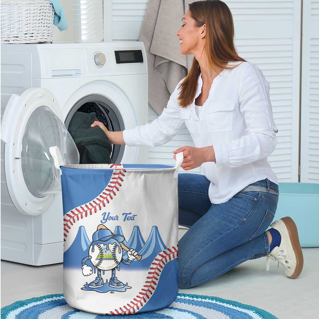 Nicaragua 2026 Baseball Laundry Basket Go Champions Drip Style