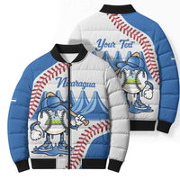 Nicaragua 2026 Baseball Personalized Bomber Puffer Jacket Go Champions Drip Style
