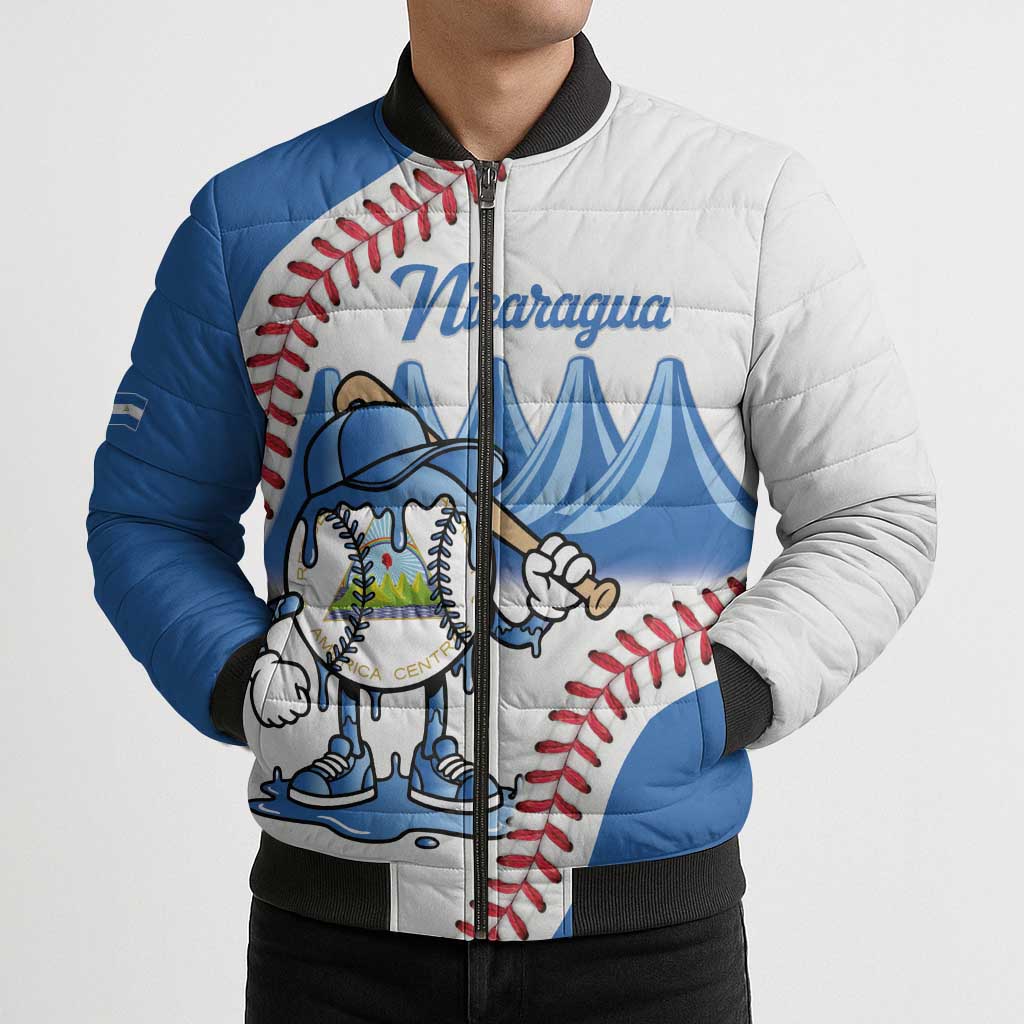 Nicaragua 2026 Baseball Personalized Bomber Puffer Jacket Go Champions Drip Style