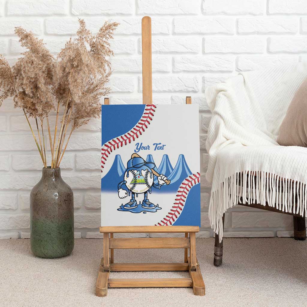 Nicaragua 2026 Baseball Canvas Wall Art Go Champions Drip Style