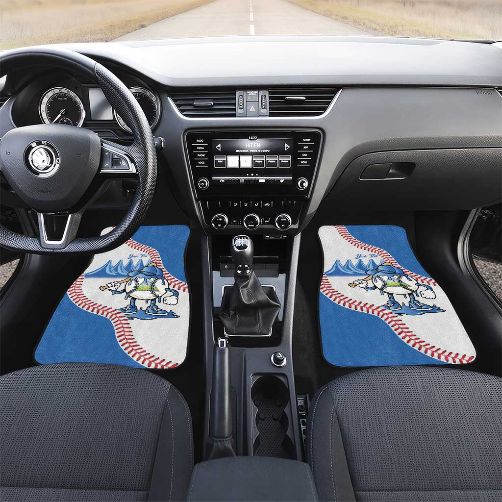 Nicaragua 2026 Baseball Personalized Car Mats Go Champions Drip Style