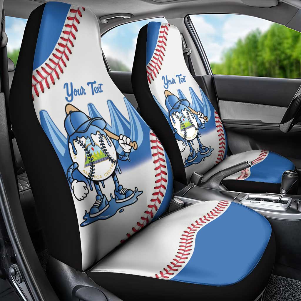 Nicaragua 2026 Baseball Car Seat Cover Go Champions Drip Style