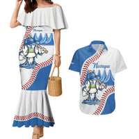 Nicaragua 2026 Baseball Personalized Couples Matching Mermaid Dress and Hawaiian Shirt Go Champions Drip Style