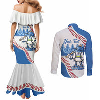 Nicaragua 2026 Baseball Personalized Couples Matching Mermaid Dress and Long Sleeve Button Shirt Go Champions Drip Style