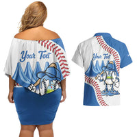 Nicaragua 2026 Baseball Personalized Couples Matching Off Shoulder Short Dress and Hawaiian Shirt Go Champions Drip Style