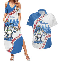 Nicaragua 2026 Baseball Personalized Couples Matching Summer Maxi Dress and Hawaiian Shirt Go Champions Drip Style