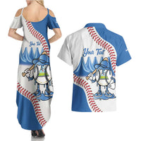 Nicaragua 2026 Baseball Personalized Couples Matching Summer Maxi Dress and Hawaiian Shirt Go Champions Drip Style