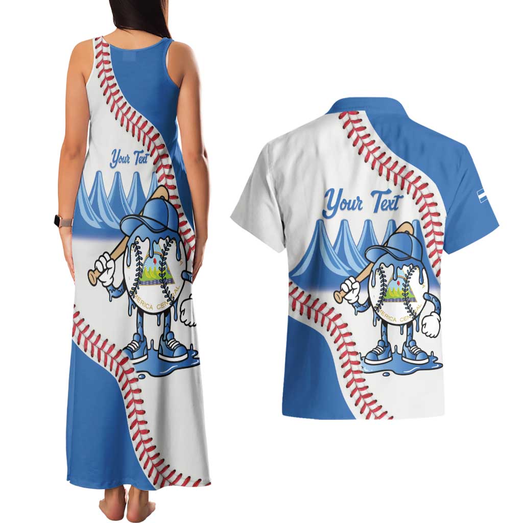 Nicaragua 2026 Baseball Personalized Couples Matching Tank Maxi Dress and Hawaiian Shirt Go Champions Drip Style