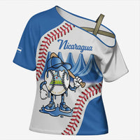 Nicaragua 2026 Baseball Personalized Cross Shoulder Shirt Go Champions Drip Style