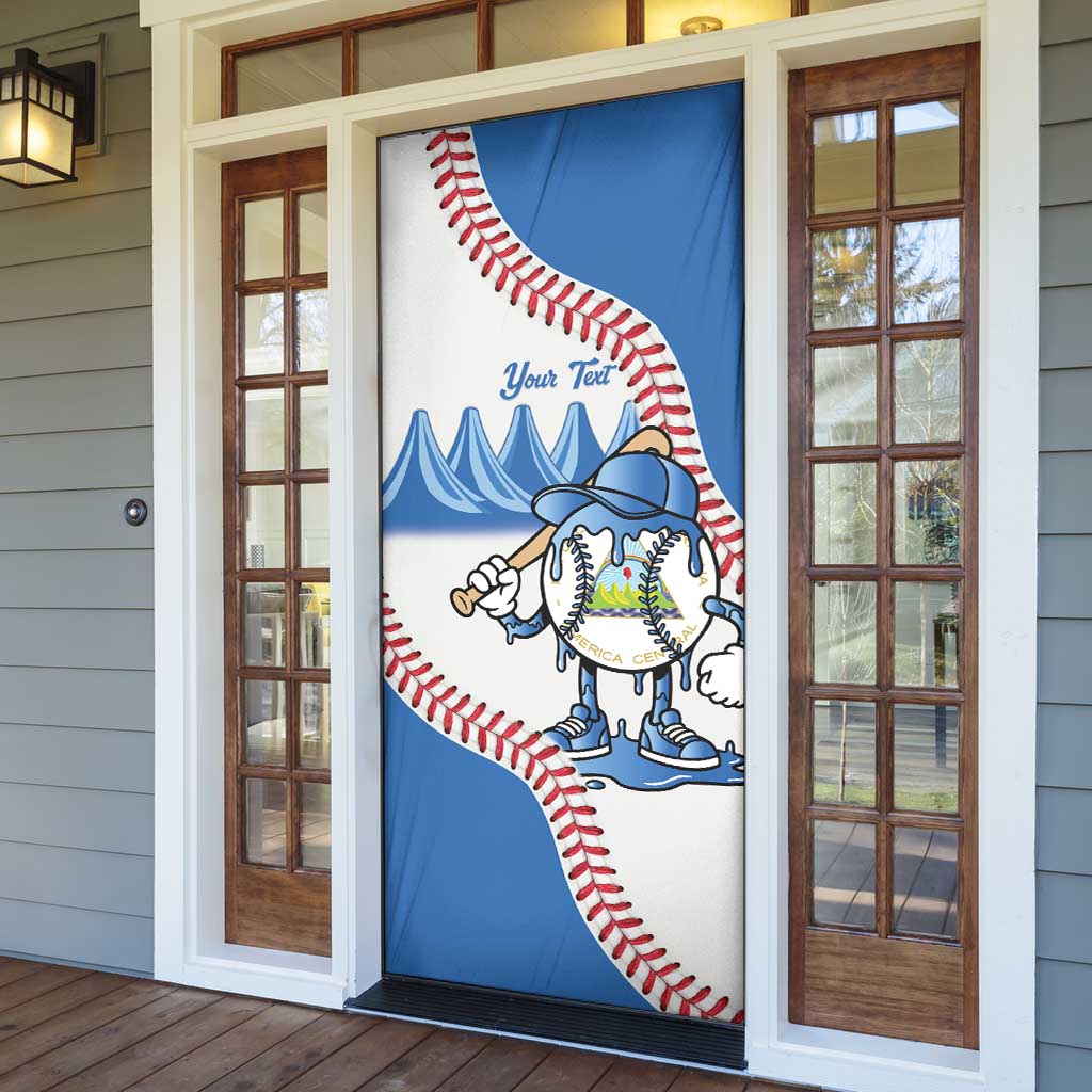 Nicaragua 2026 Baseball Personalized Door Cover Go Champions Drip Style