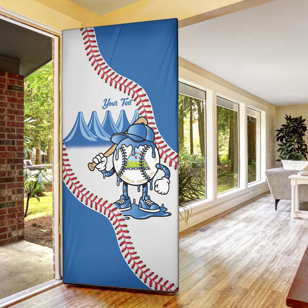 Nicaragua 2026 Baseball Personalized Door Cover Go Champions Drip Style