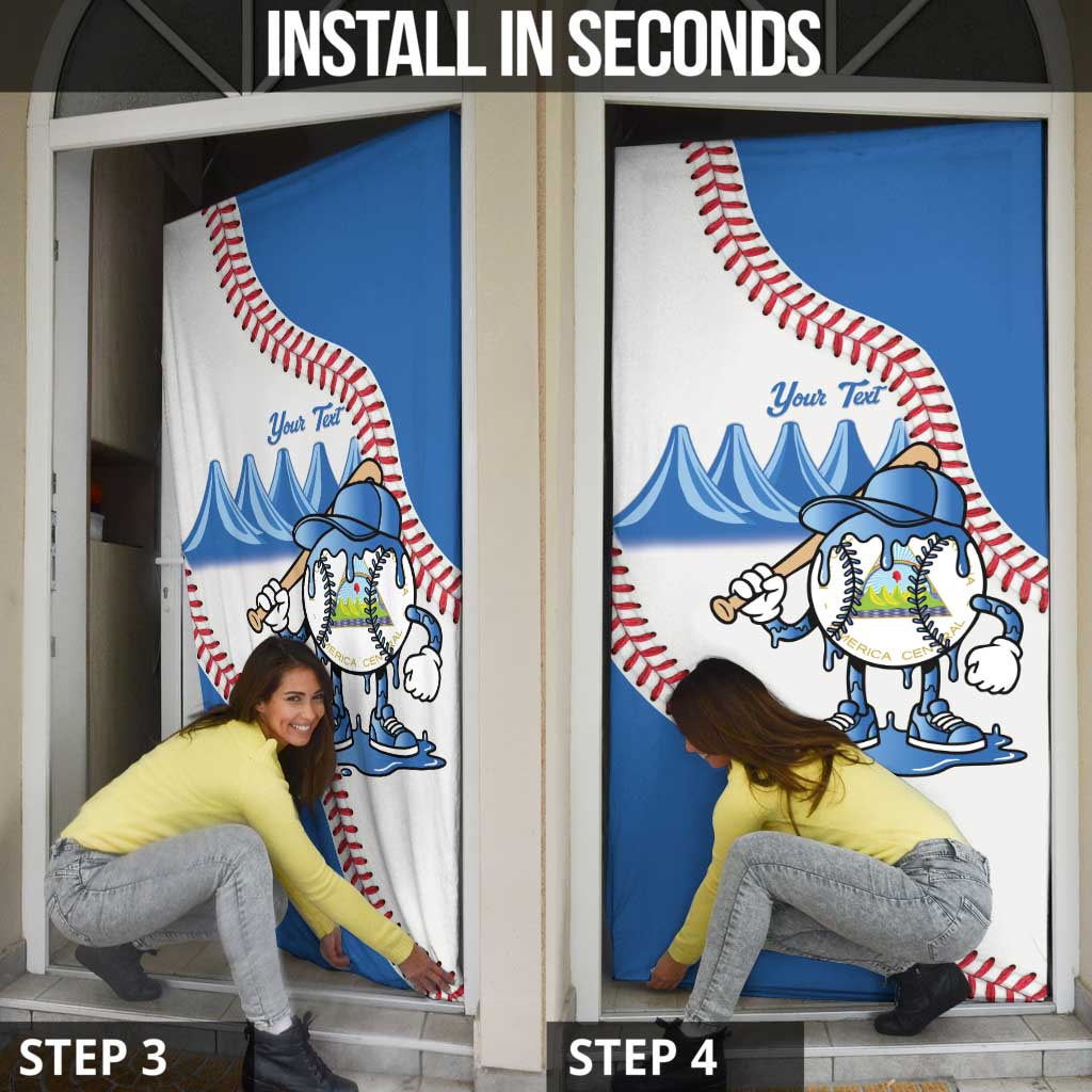 Nicaragua 2026 Baseball Personalized Door Cover Go Champions Drip Style