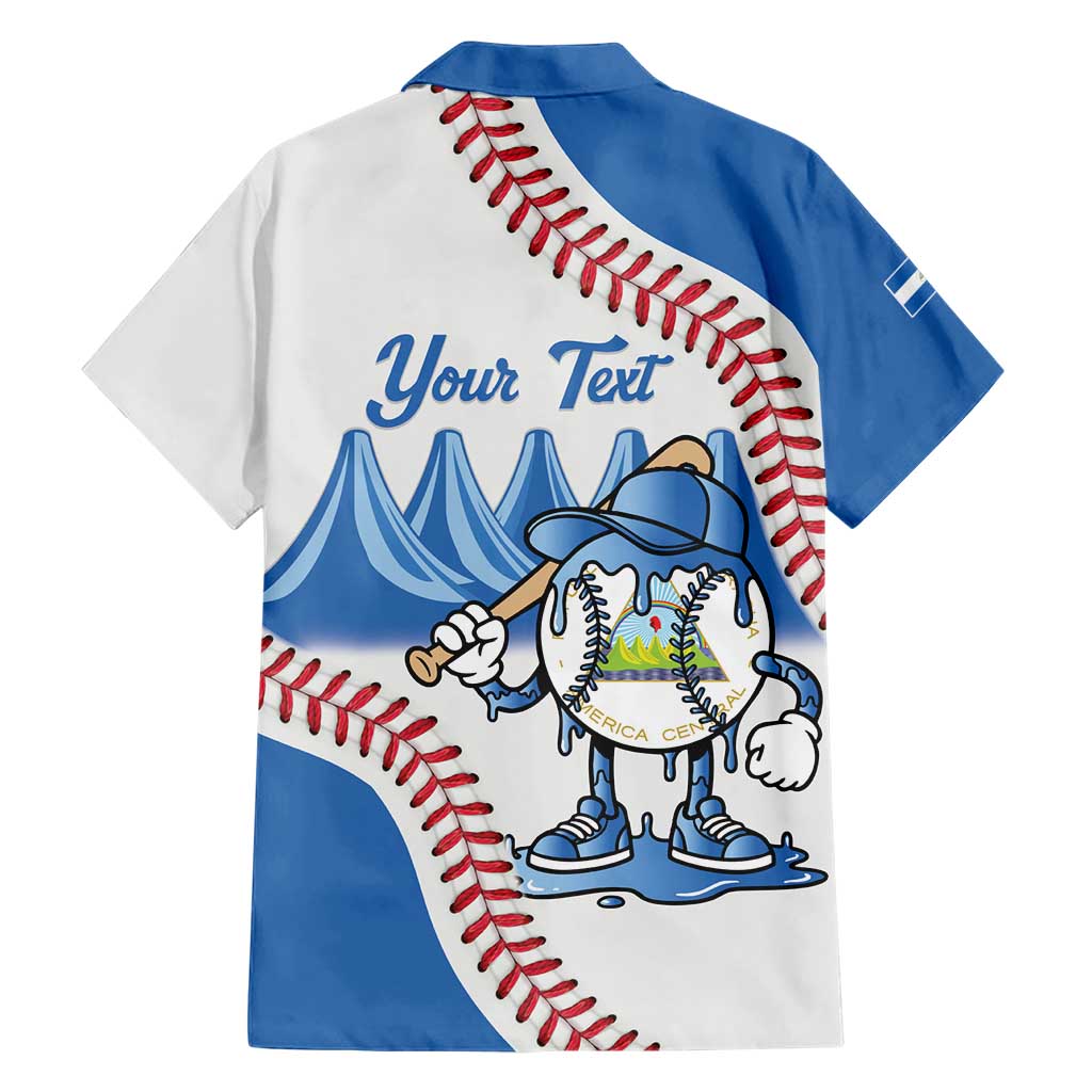 Nicaragua 2026 Baseball Personalized Family Matching Long Sleeve Bodycon Dress and Hawaiian Shirt Go Champions Drip Style