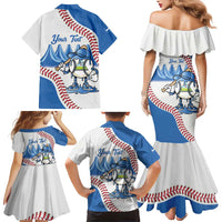 Nicaragua 2026 Baseball Personalized Family Matching Mermaid Dress and Hawaiian Shirt Go Champions Drip Style