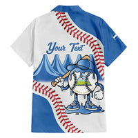 Nicaragua 2026 Baseball Personalized Family Matching Off Shoulder Maxi Dress and Hawaiian Shirt Go Champions Drip Style