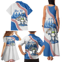 Nicaragua 2026 Baseball Personalized Family Matching Tank Maxi Dress and Hawaiian Shirt Go Champions Drip Style