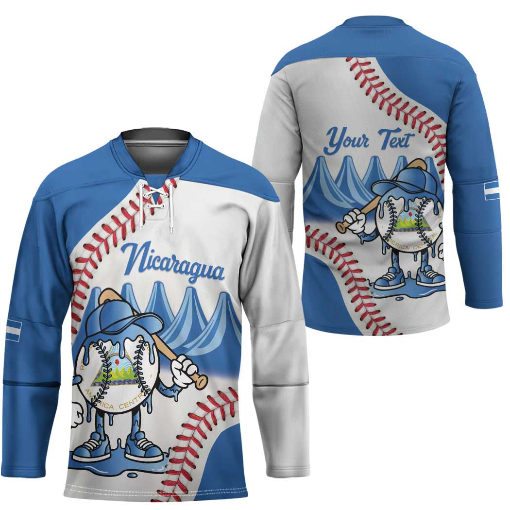 Nicaragua 2026 Baseball Personalized Hockey Jersey Go Champions Drip Style