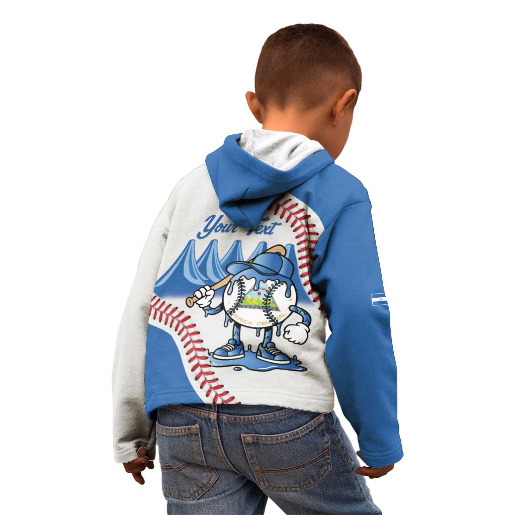Nicaragua 2026 Baseball Personalized Kid Hoodie Go Champions Drip Style