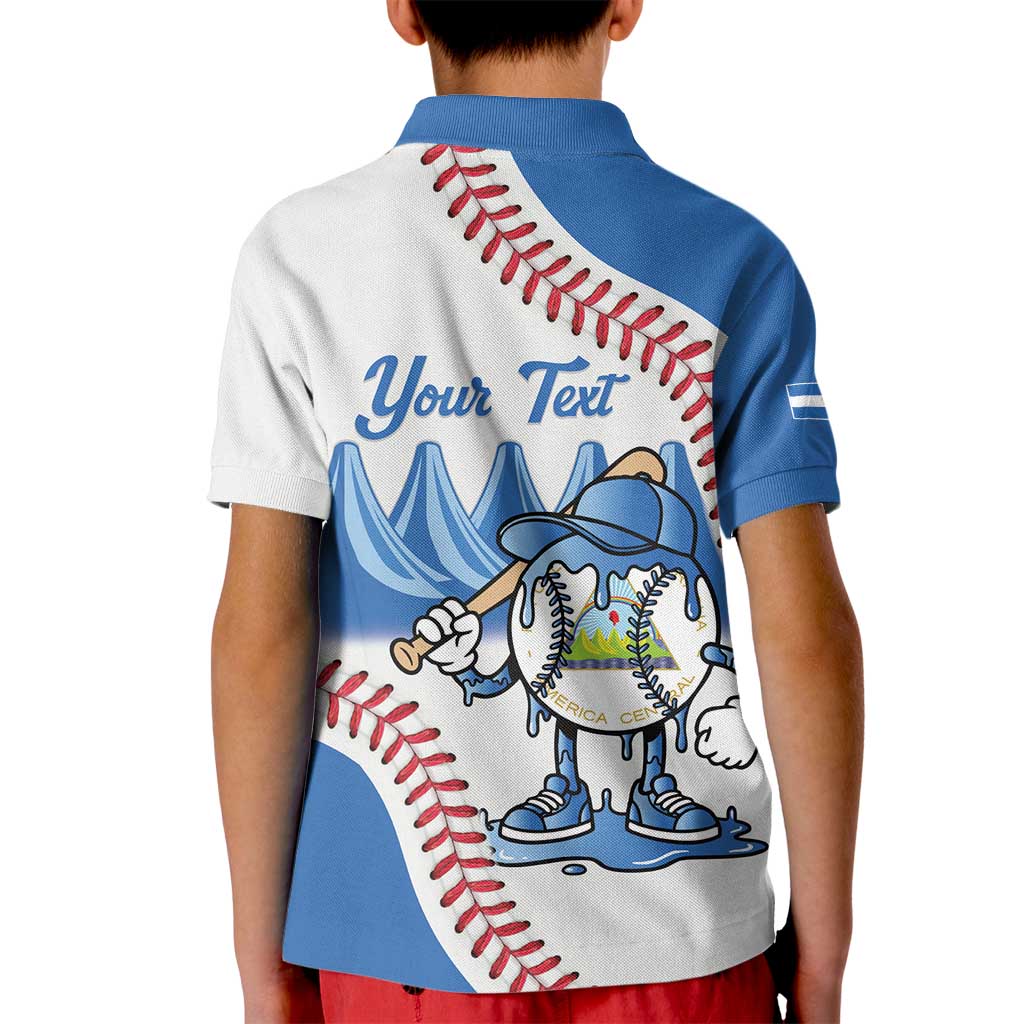 Nicaragua 2026 Baseball Personalized Kid Polo Shirt Go Champions Drip Style