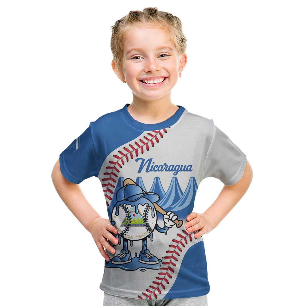 Nicaragua 2026 Baseball Personalized Kid T Shirt Go Champions Drip Style