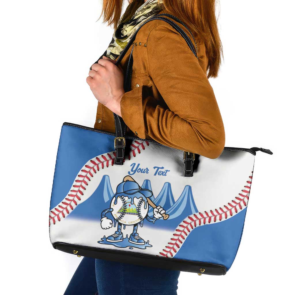 Nicaragua 2026 Baseball Leather Tote Bag Go Champions Drip Style