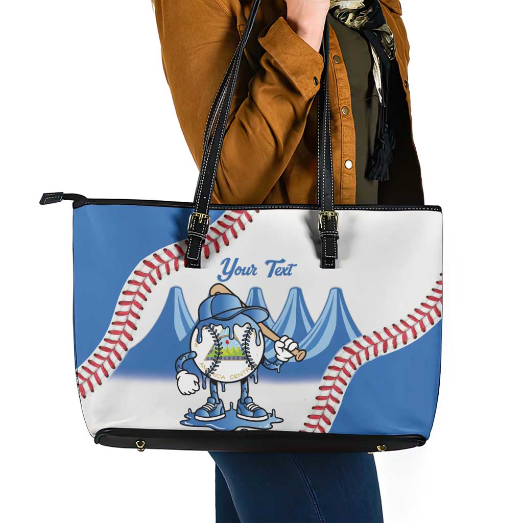 Nicaragua 2026 Baseball Leather Tote Bag Go Champions Drip Style