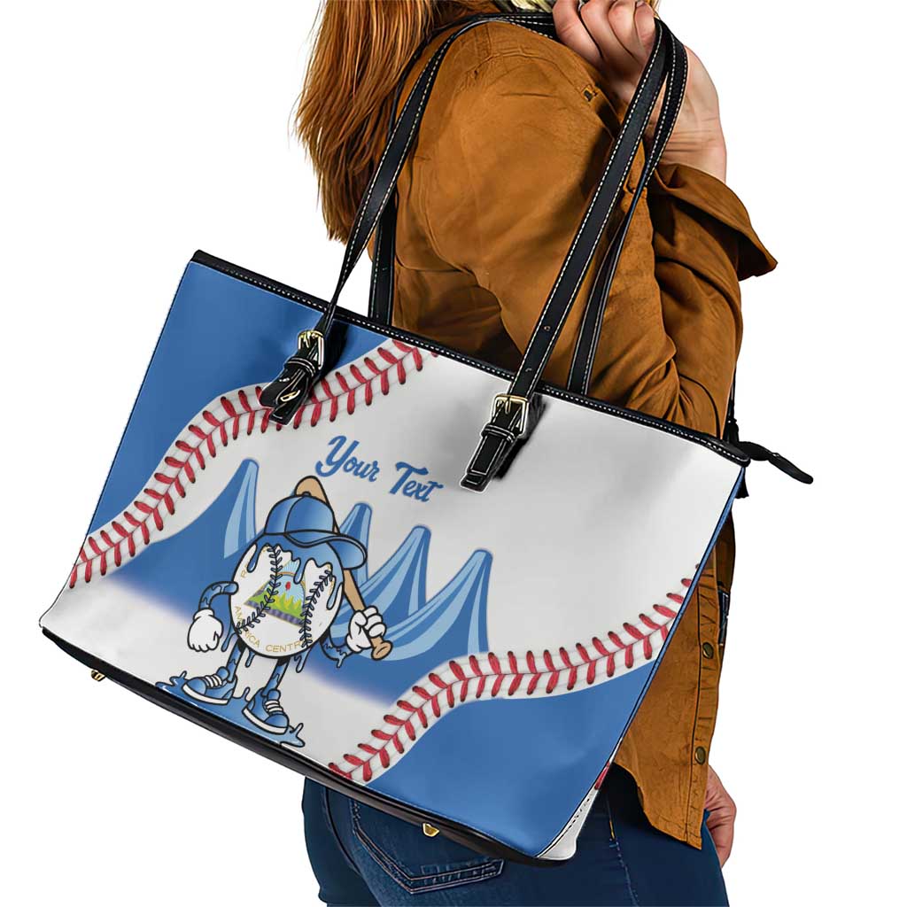 Nicaragua 2026 Baseball Leather Tote Bag Go Champions Drip Style