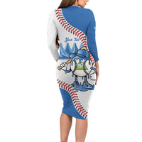 Nicaragua 2026 Baseball Personalized Long Sleeve Bodycon Dress Go Champions Drip Style
