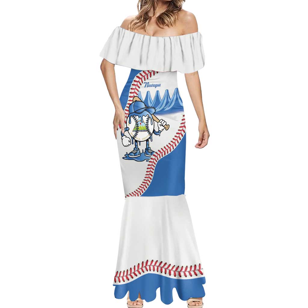 Nicaragua 2026 Baseball Personalized Mermaid Dress Go Champions Drip Style