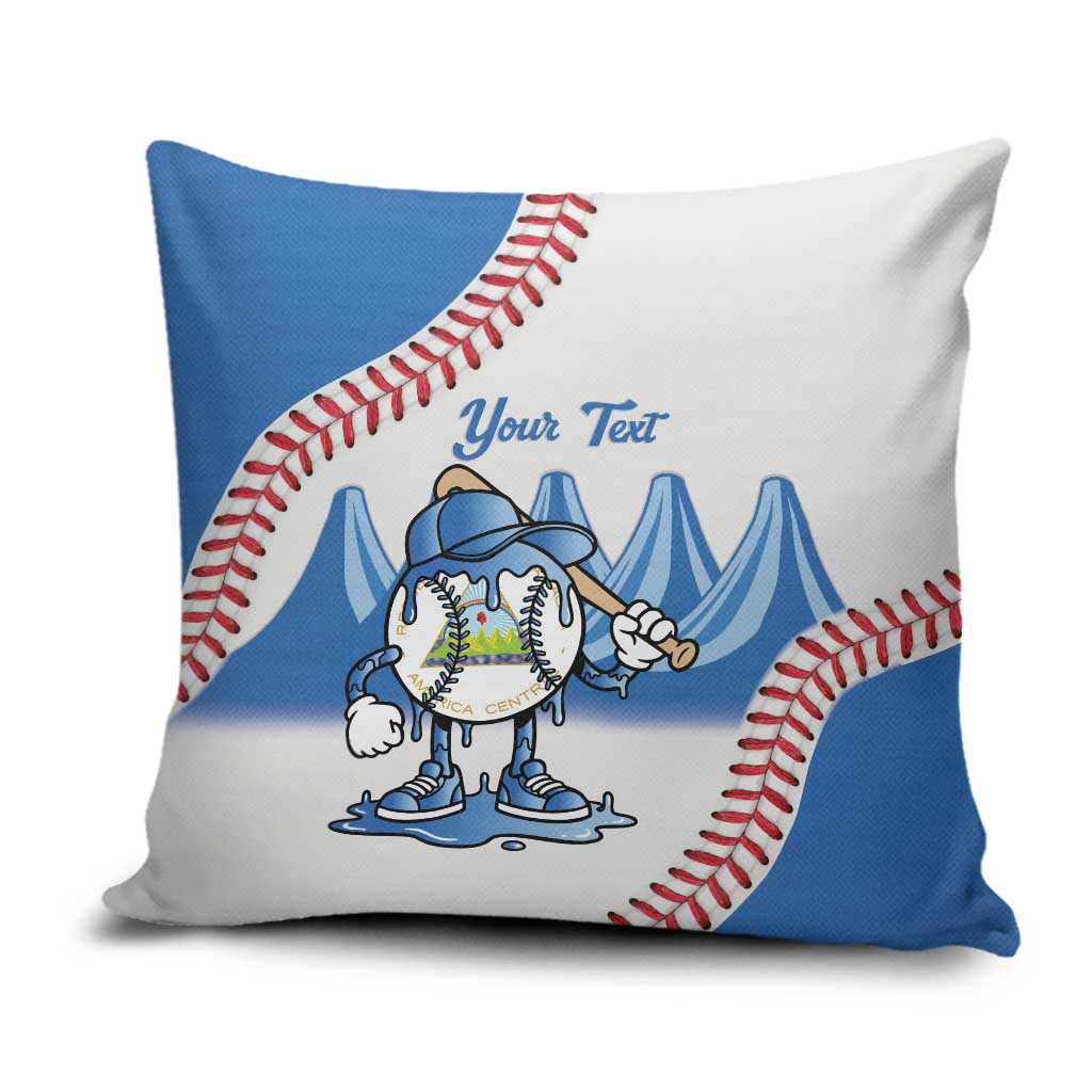 Nicaragua 2026 Baseball Pillow Cover Go Champions Drip Style