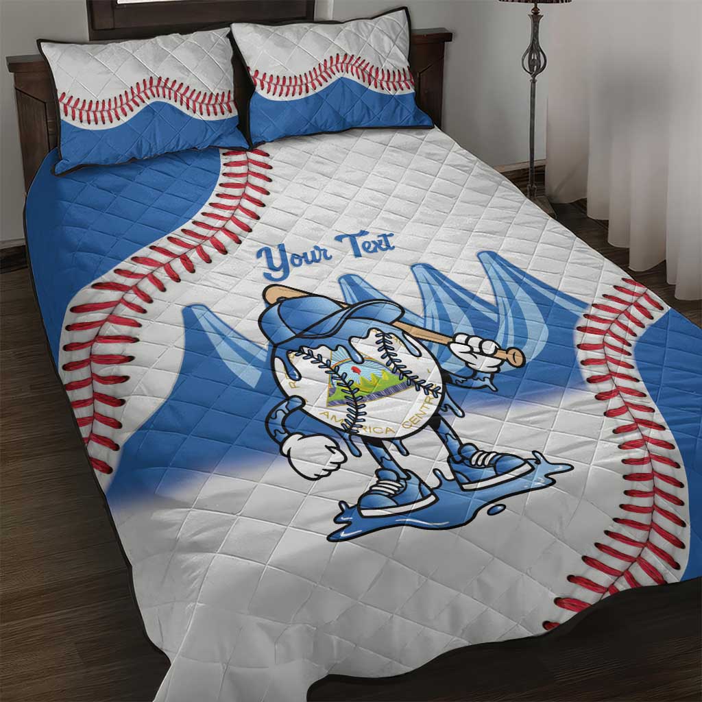 Nicaragua 2026 Baseball Quilt Bed Set Go Champions Drip Style